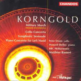 Image du média "CONCERTO VIOLONCELLE / SYMPHONIC SERENADE / CONCERTO PIANO de Erich Wolfgang KORNGOLD"