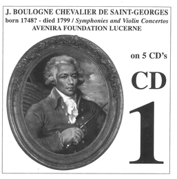 Image du média "SYMPHONIE XI 1 / CONC.VIOLON III 1,VIII 1,II,2 de Joseph Boulogne de SAINT-GEORGES"