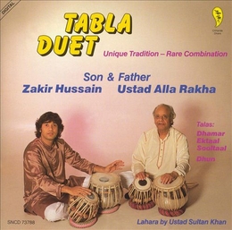 Image du média "TABLA DUET: UNIQUE TRADITION - RARE COMBINATION de Zakir HUSSAIN & ALLA RAKHA"