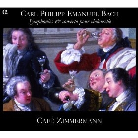 Couverture SINFONIE CORDES WQ 182: 1,3,5,6 / CONC.VIOLONCELLE WQ 172 de Carl Philipp Emanuel BACH