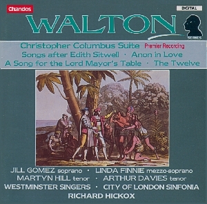 Couverture CHRISTOPHER COLUMBUS SUITE / SONGS AFTER EDITH SITWELL /... de William WALTON