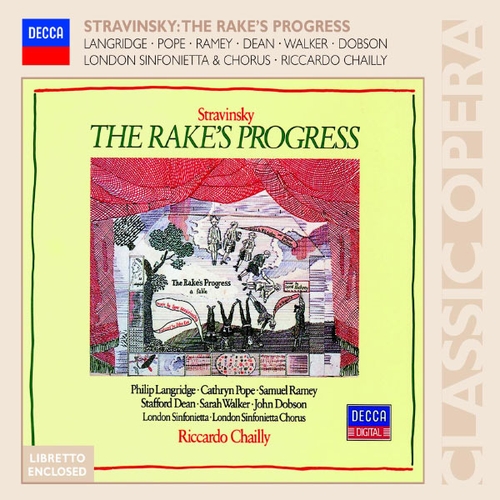 Couverture THE RAKE'S PROGRESS de Igor STRAVINSKY