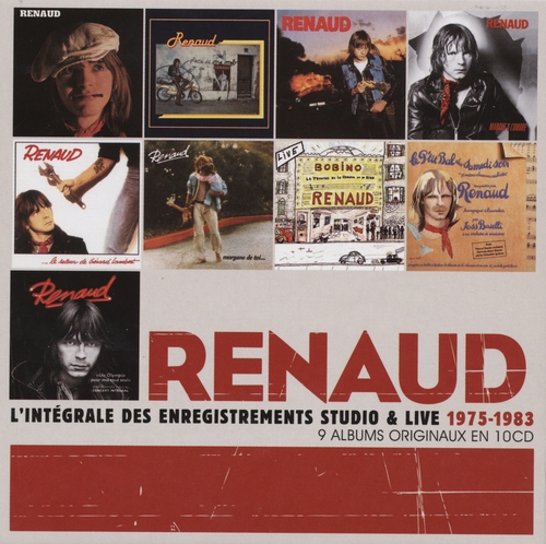 Couverture L'INTÉGRALE DES ENREGISTREMENTS STUDIO ET LIVE 1975-1983 de RENAUD