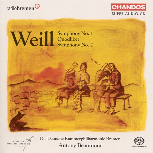 Couverture SYMPHONIE 1,2 / QUODLIBET de Kurt WEILL