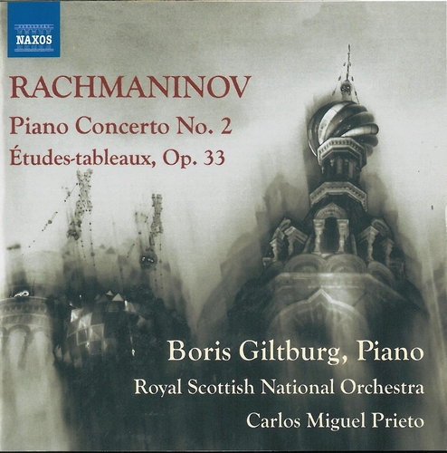 Couverture CONCERTO PIANO 2/ ETUDES TABLEAUX OP.33 de Sergey Vasil'yevich RACHMANINOV