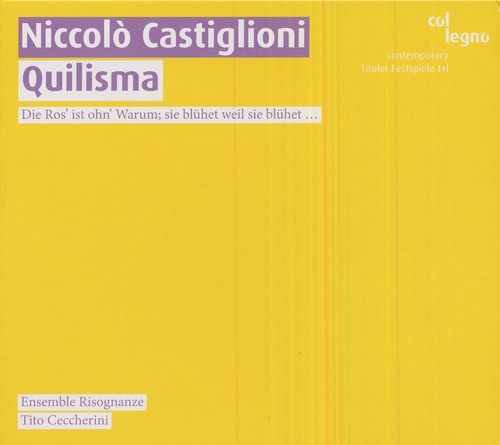 Couverture QUILISMA de Niccolò CASTIGLIONI