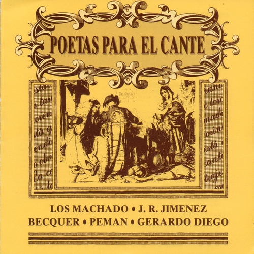 Couverture POETAS PARA EL CANTE: LOS MACHADO, J.R.JIMENEZ, BECQUER...