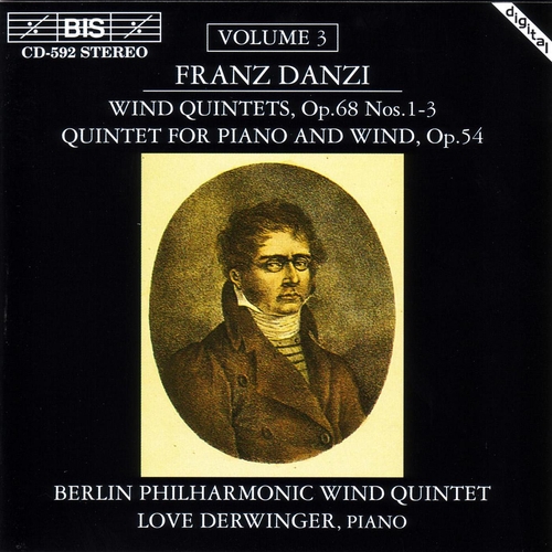 Couverture QUINTETTE VENT OP.68: 1-3 / OP.54 de Franz Ignaz DANZI