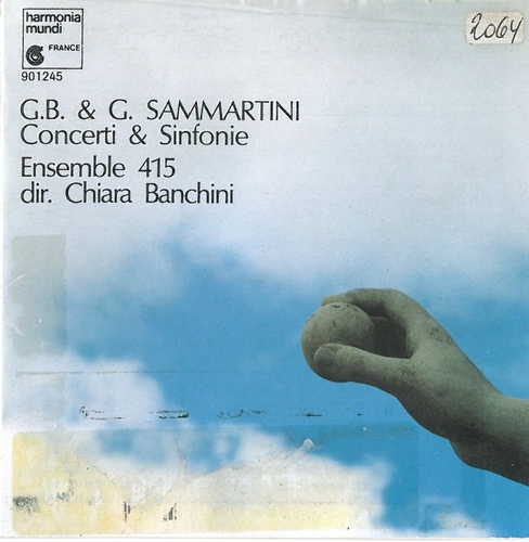 Couverture CONCERTI & SINFONIE de Giovanni Battista SAMMARTINI