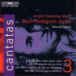 Image du média "CANTATE:  12,54,162,182 de Johann Sebastian BACH"