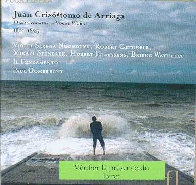 Couverture OEUVRES VOCALES SACRÉES ET PROFANES de Juan Chrisostomo ARRIAGA Y BALZOLA