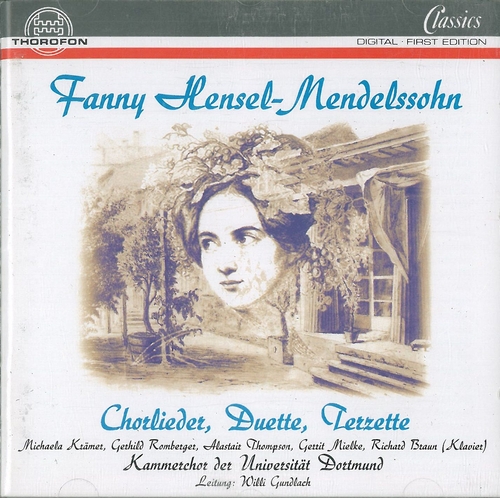 Couverture CHORLIEDER / DUETTE / TERZETTE de Fanny MENDELSSOHN-BARTHOLDY