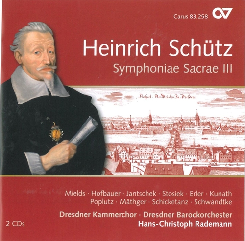 Couverture SYMPHONIAE SACRAE III de Heinrich SCHUTZ