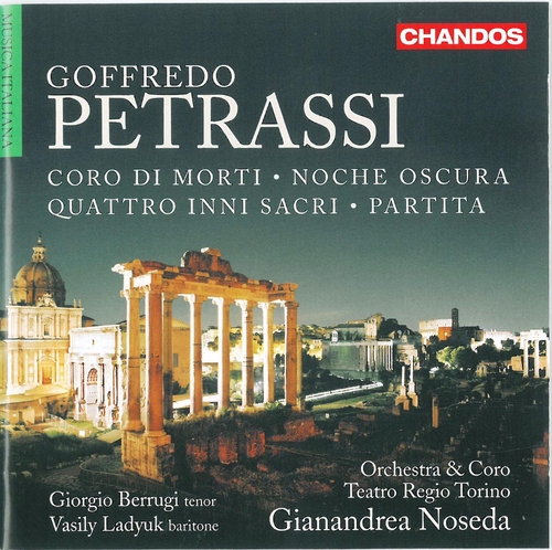 Couverture CORO DI MORTI de Goffredo PETRASSI