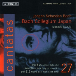 Image du média "CANTATE:   5,80,115 (VOL.27) de Johann Sebastian BACH"