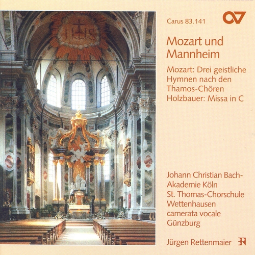 Couverture MESSE DO (+ MOZART: 3 CHANTS SACRES SUR CHOEURS DE THAMOS) de Ignaz HOLZBAUER