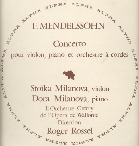 Couverture CONCERTO VIOLON PIANO de Felix MENDELSSOHN-BARTHOLDY