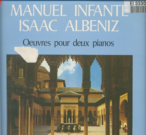 Couverture + ALBENIZ OEUVRES POUR DEUX PIANOS de Manuel INFANTE