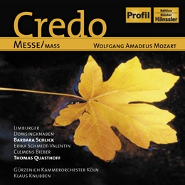 Image du média "CREDO-MESSE K.257 /LAUDATE DOMINUM /AVE VERUM /TE DEUM de Wolfgang Amadeus MOZART"