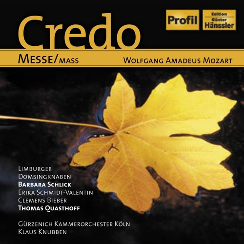 Couverture CREDO-MESSE K.257 /LAUDATE DOMINUM /AVE VERUM /TE DEUM de Wolfgang Amadeus MOZART