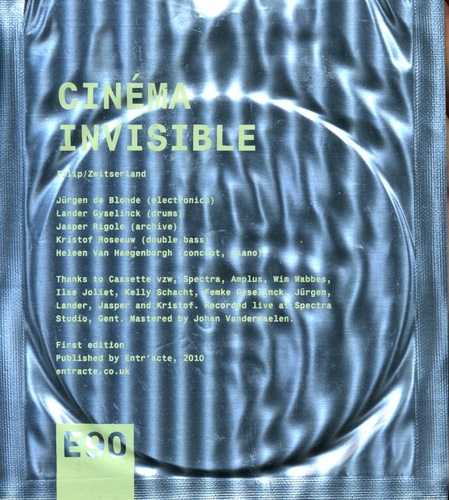 Couverture FILIP/ZWITSERLAND de CINEMA INVISIBLE