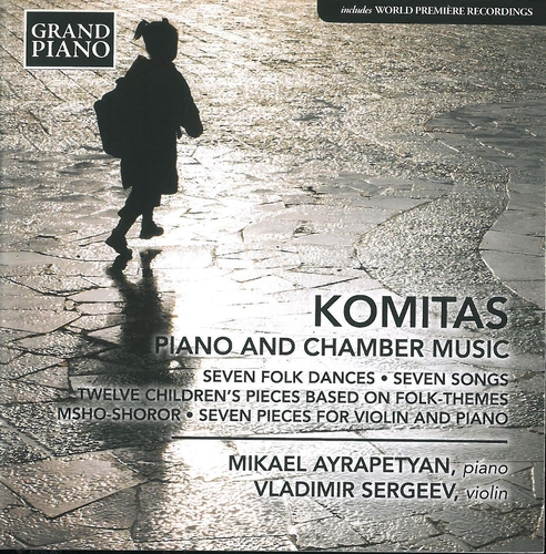 Couverture PIANO AND CHAMBER MUSIC de Vardapet KOMITAS