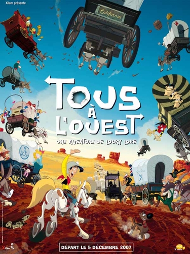 Couverture LUCKY LUKE: TOUS À L'OUEST de Olivier JEAN-MARIE