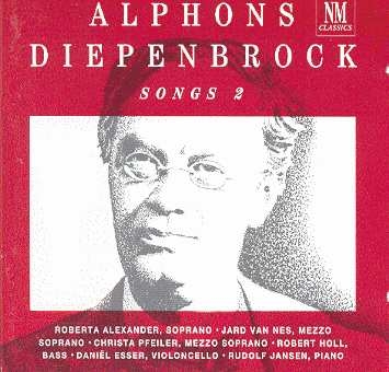 Couverture SONGS VOL.2: RECUEILLEMENT / LES CHATS / EN SOURDINE /... de Alphons DIEPENBROCK