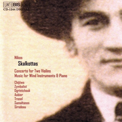 Couverture CONCERTO 2 VIOLONS / MUSIQUE VENTS ET PIANO de Nikos SKALKOTTAS