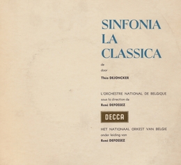 Image du média "SINFONIA LA CLASSICA de Theo DEJONCKER"