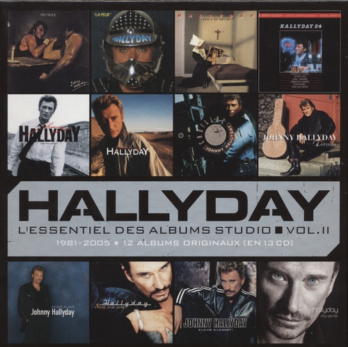 Couverture L'ESSENTIEL DES ALBUMS STUDIO 1981-2005 de Johnny HALLYDAY