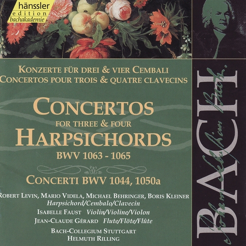 Couverture CONCERTO POUR 3 ET 4 CLAVECINS BWV 1063-1065 /... de Johann Sebastian BACH