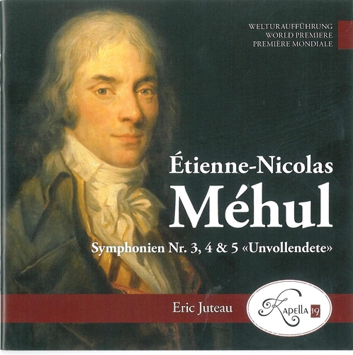 Couverture SYMPHONIES 3,4,5 de Etienne-Nicolas MEHUL