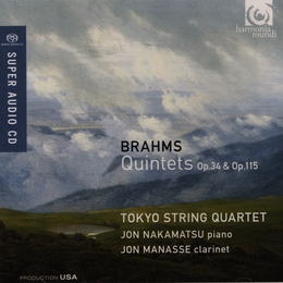 Image du média "QUINTETTE CLARINETTE OP.115 / QUINTETTE PIANO OP.34 de Johannes BRAHMS"