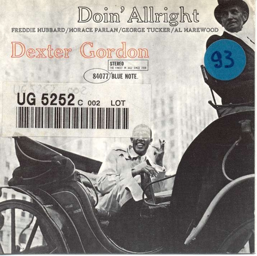 Couverture DOIN' ALRIGHT de Dexter GORDON