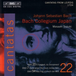 Image du média "CANTATE:   7,20,94 CANTATES DE LEIPZIG de Johann Sebastian BACH"