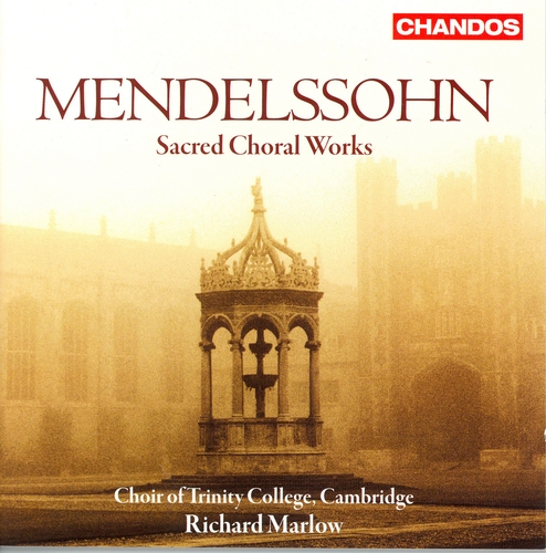 Couverture OEUVRES VOCALES SACRÉES de Felix MENDELSSOHN-BARTHOLDY