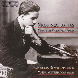 Image du média "SONATINE VIOLON PIANO 1-4 / SONATE VIOLON SOLO / ... de Nikos SKALKOTTAS"