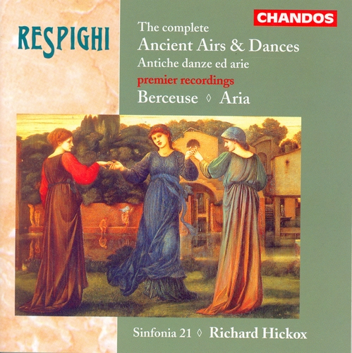 Couverture ANTICHE ARIE ED DANZE (SUITES I,II,III) / ARIA / BERCEUSE de Ottorino RESPIGHI