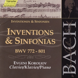 Image du média "INVENTIONS ET SINFONIES BWV 772-801 de Johann Sebastian BACH"