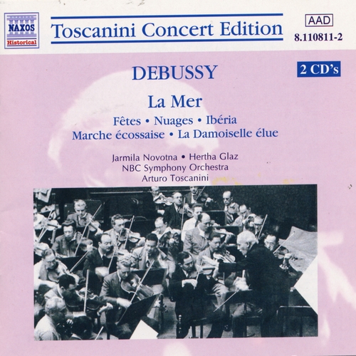 Couverture LA MER / MARCHE ECOSSAISE / DAMOISELLE ELUE / IBERIA... de Claude DEBUSSY