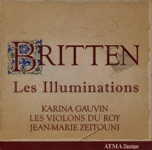 Couverture LES ILLUMINATIONS / PRELUDE ET FUGUE OP.29 / OP.10 de Benjamin [Lord] BRITTEN