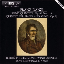 Image du média "QUINTETTE VENTS OP.56: 1,2,3 / QUINTETTE PIANO VENTS OP.41 de Franz Ignaz DANZI"