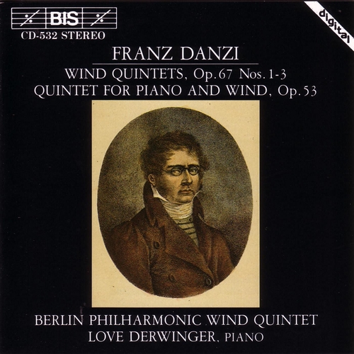 Couverture QUINTETTE VENTS OP.56: 1,2,3 / QUINTETTE PIANO VENTS OP.41 de Franz Ignaz DANZI