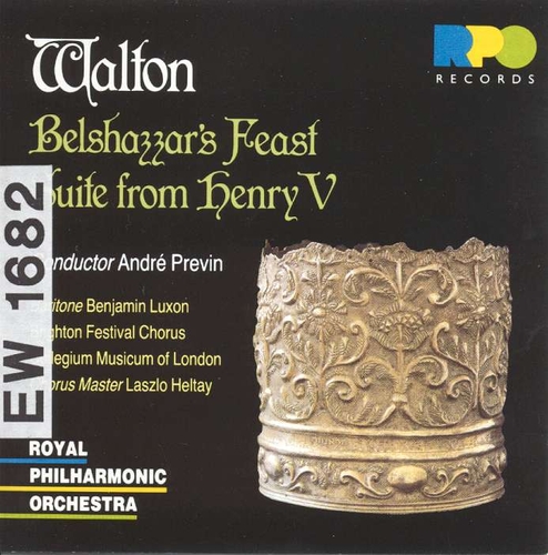 Couverture BELSHAZZAR'S FEAST / SUITE FROM HENRY V de William WALTON