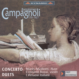 Image du média "CONCERTO POUR FLÛTE / DUOS POUR FLÛTE ET VIOLON de Bartolomeo CAMPAGNOLI"