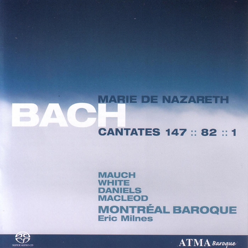 Couverture CANTATE: 147,82,1 CANTATES POUR MARIE de Johann Sebastian BACH