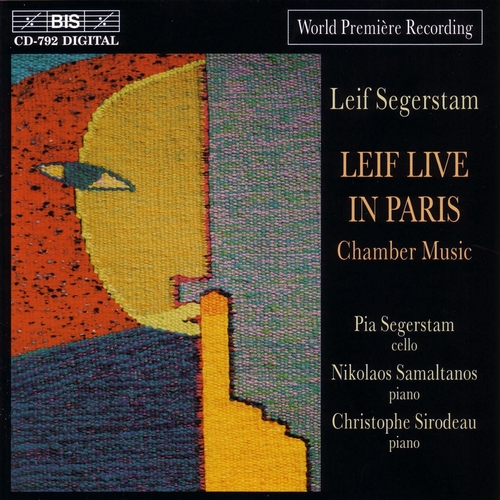 Couverture LEIF LIVE IN PARIS (MUSIQUE DE CHAMBRE) de Leif SEGERSTAM