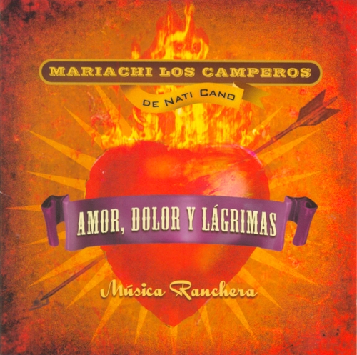 Couverture AMOR, DOLOR Y LÁGRIMAS - MÚSICA RANCHERA de MARIACHI LOS CAMPEROS DE NATI CANO