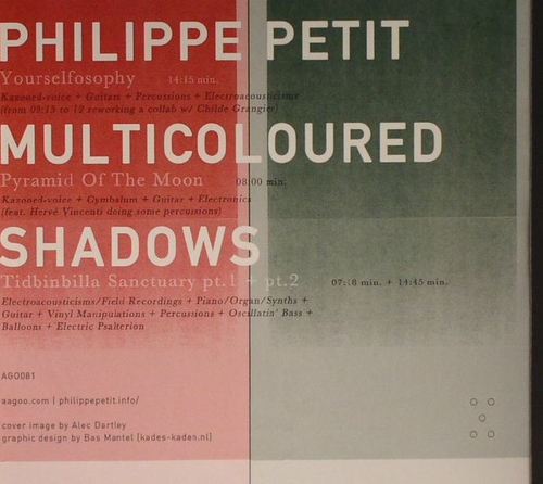 Couverture MULTICOLOURED SHADOWS de Philippe PETIT